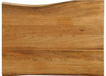 Blat stołu 80x60x25 cm naturalna krawędź lite drewno mango WM-370764