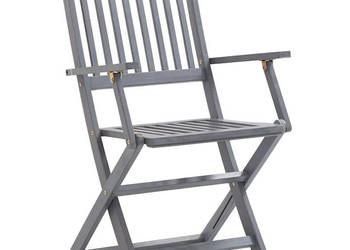 Składane krzesła ogrodowe 6 szt. lite drewno akacjowe WM-3065519