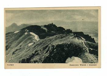 TATRY KASPROWY WIERCH I GIEWONT CZARNO BIAŁA