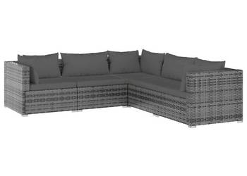 vidaXL 5-cz. zestaw wypoczynkowy do ogrodu, poduszki(SKU:3101701)