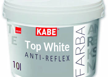 ANTYREFLEKSYJNA farba do sufitów TOP WHITE KABE LUBLIN 10L