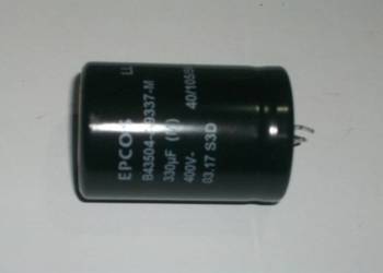-70% Kondensator elektrolit. zatrzask, 330 µF, 400 V 10szt!!