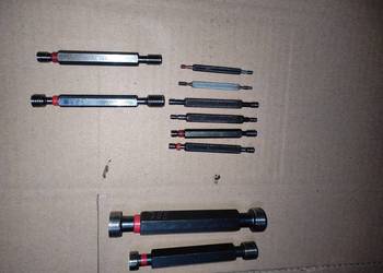 Sprawdzian trzpieniowy do gwintów  m20x1 m15x 1 M10 M6 M8 M5 M4   M3 -6h