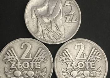 PRL-trio-2x2zl „Jagody”/1958/60/ + 5zl „Rybak” /1959/
