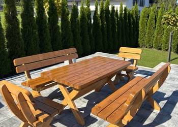 Meble ogrodowe z drewna 5cm wysyłka