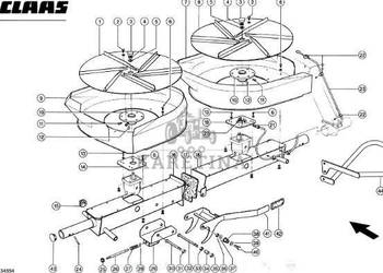 Claas Lexion 570 Rozdzielacz Plew 0005398071 0005398000 0007300422
