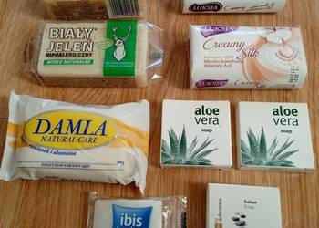 Mydła, różne rodzaje, np. biały jeleń i inne