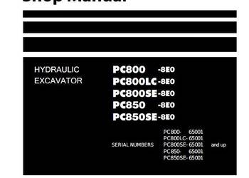 Komatsu PC800-8 800LC-8 800SE-8 PC850SE-8 instrukcja naprawy PL