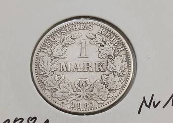 1 Marka Prusy 1881 r. - nr 1 - mennica A