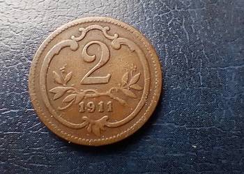 Stare monety 2 halerze 1911 Austria