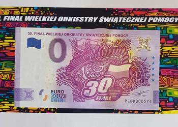 Banknot 0 euro WOŚP Banknot 0 euro WOŚP