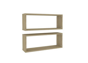 Półki ścienne kostki 2 szt. dąb sonoma 60x15x23 cm WM-807142