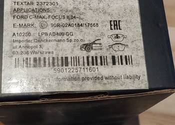 Sprzedm klocki przednie Ford Focus MK3 2012, 1.6 tdci,115 KM
