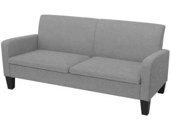 Kanapa 3-osobowa jasnoszara 180 x 65 x 76 cm WM-244711