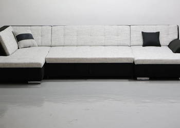 TOO nowy niemiecki narożnik U z funkcja spania rogówka szara tkanina sofa