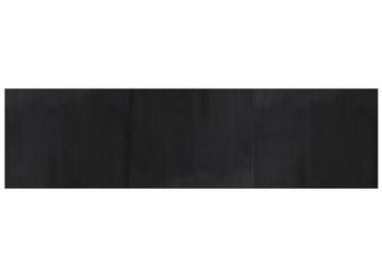 Dywan prostokątny czarny 80x300 cm bambusowy WM-376780