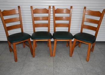 krzesła dębowe 4 sztuki - jak nowe