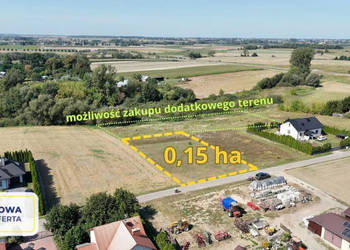 Działka na przedmieściach z dobrym dojazdem