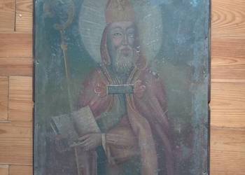 Święty obraz olej na blasze