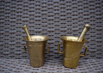 Możdzierze Mosięrzne Antycznye*Wys.9 cm*Okazja Olsztyn