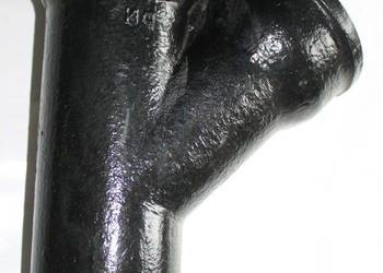 Trójnik żeliwny DN 100 x 100 / 45 stopni kielichowe kanalizacyjne równoprze