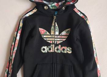 Śliczna bluza Adidas dziewczęca 134/140cm rozpinana ciepła