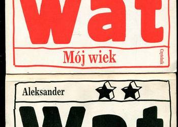 Mój wiek T.1-2 - Aleksander Wat