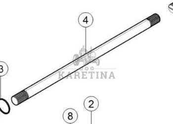 Claas Axion 870 Wałek Przekładni Skrzyni Biegów 0011708470 00 1170 847 0