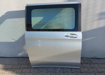 Mercedes EQV w447 V-klasa, 2021 drzwi prawe tył przesuwane srebrne 9744