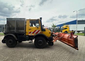 Mercedes Unimog maszyna  do prac na koleji 2 drogowy kolejowy na tory