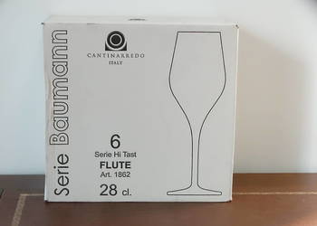 Kieliszki Do Szampana Prosecco Cantinarredo Baumann Flute 28cl 6 Szt Nowe
