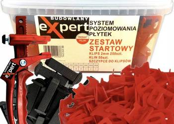 Zestaw do poziomowania płytek Budowlany Expert 2mm 301szt ZESTAW STARTOWY