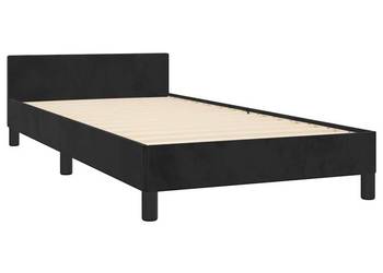 vidaXL Rama łóżka z zagłówkiem bez materaca, czarna 80x200cm (SKU:347539)