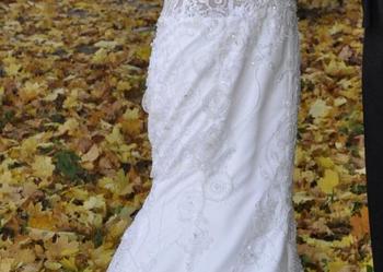 suknia ślubna angel barcelona koraliki koronka