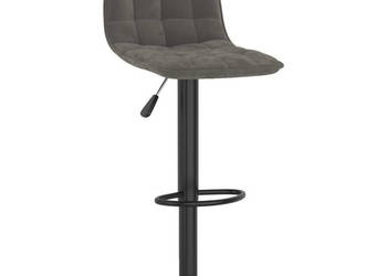Hoker ciemnoszary obity aksamitem WM-333981