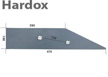 Płoza krótka HARDOX 27371602/L części do pługa RABEWERK