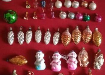 Ozdobny choinkowe z okresu PRL-u Ozdobny choinkowe z okresu PRL-u