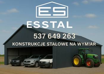 ZADASZENIE NA MASZYNY  | Wiata | Hala |Garaż Blaszany|Magazyn- ESSTAL-