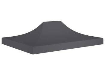 Dach do namiotu imprezowego, 4 x 3 m, antracytowy, 270 g/m²（SKU:315351)