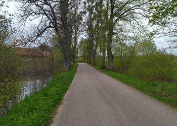 Działka budowlana przy drodze asfaltowej