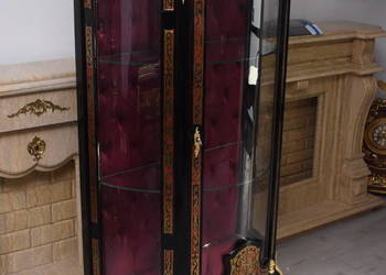 Ekskluzywna Witryna Boulle – Przeszklona, Rzeźbiona - UNIKAT