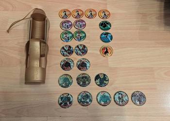 Metal Duel Shadow Tazo Yu Gi Oh 23 szt. + Sarkofag na rzetony