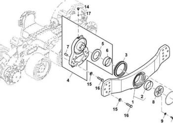 John Deere 9470RX - Podkładka oporowa R543806 (Gąsienice i obciąźniki) John Deere 9470RX - Podkładka oporowa R543806 (Gąsienice i obciąźniki)