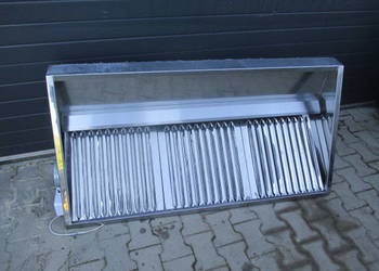 OKAP GASTRONOMICZNY SKOŚNY Z FILTRAMI 150/70/40