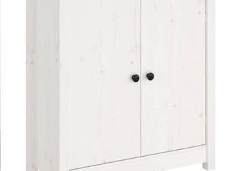 Szafka biała 70x35x80 cm lite drewno sosnowe WM-813720