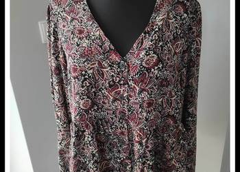 PRIMARK wzorzysta koszula bluzka WISKOZA 42 XL