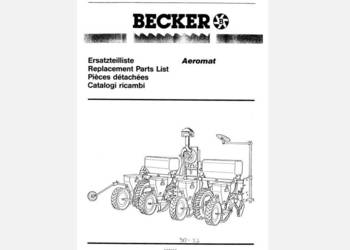 Becker Aeromat 90, 93 siewnik katalog części wysyłka Becker Aeromat 90, 93 siewnik katalog części wysyłka