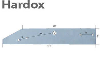 Płoza długa HARDOX 94604/P części do pługa OVERUM