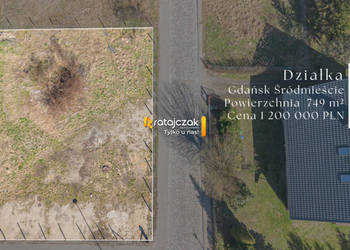 Oferta sprzedaży działki 749m2 Gdańsk Tadeusza Rejtana