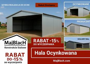 ZNIŻKA - 15% - na Garaż Blaszany w Ocynku | Montaż Gratis – Maj-Blach
